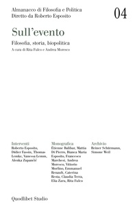  Aa.vv. et Andrea Moresco - Almanacco di Filosofia e Politica 4. Sull'evento - Filosofia, storia, biopolitica.