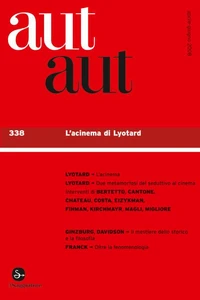 Aut aut 338 - L'acinema di Lyotard