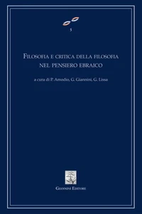 Filosofia e critica della filosofia nel pensiero ebraico