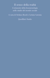  Aa.vv. et Letizia Caronia - Il senso della realtà - L’orizzonte della fenomenologia nello studio del mondo sociale.