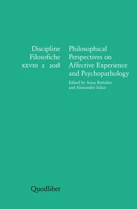 Philosophical Perspectives on Affective Experience and Psychopathology