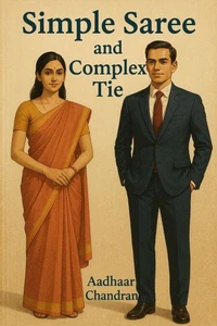 Simple Saree and Complex Tie