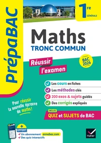 Maths tronc commun 1re générale