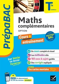 Prépabac - Maths complémentaires (option) Tle générale - Bac 2027