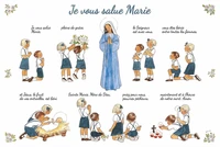 Carte A5 Je vous salue Marie