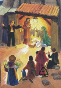 Cartes de voeux Noël provençal