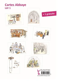 Série de 8 cartes Abbaye Lot 1