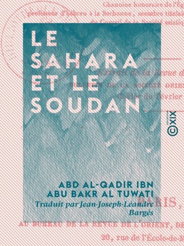 Le Sahara et le Soudan. Documents historiques et géographiques