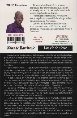 Noirs de Mauritanie. Une vie de pierre