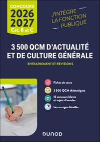 3500 QCM d'actualité et de culture générale Catégories B et C