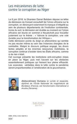 Les mécanismes de lutte contre la corruption au Niger. Obstacles et renforcement