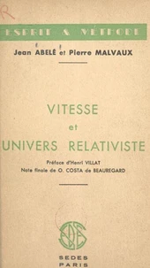 Vitesse et univers relativiste