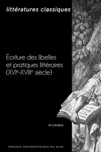 Ecriture des libellés et pratiques littéraires (XVIe-XVIIIe siècle)