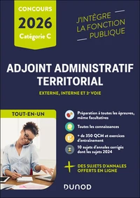 Concours adjoint administratif territorial Tout-en-un