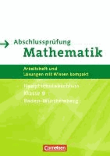 Abschlussprüfung Mathematik  9. Schuljahr. Hauptschule Baden-Württemberg. Arbeitsheft.