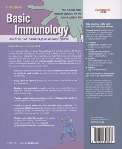 Basic Immunology. Functions and Disorders of the Immune System 5th edition