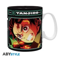 Demon slayer - mug - 460 ml - tanjiro noir & vert s2