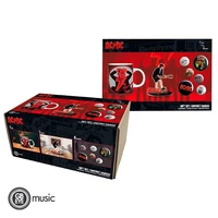 Ac/dc - pck mug 320ml + acryl® + pack de badges "mix"