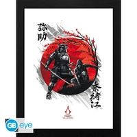 Assassin's creed - tirage encadré "shadows yasuke & naoe" (30x40 cm)