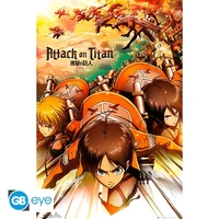 Attack on titan - poster maxi (91,5x61 cm) - attack