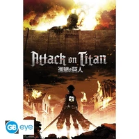 Attack on titan - poster maxi (91,5x61 cm) - key art