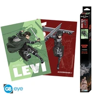 Attack on titan - set 2 posters chibi (52x38 cm) - chibi set 1
