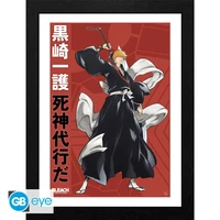 Bleach tybw - tirage encadré "ichigo" (30x40 cm)