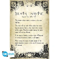 Death note - poster maxi (91,5x61 cm) - règles