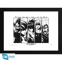 Death note - tirage encadré "suspects" (30x40 cm)