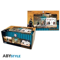 Demon slayer - pack gobelet avec paille 470 ml + acryl® + stickers