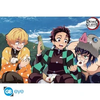 Demon slayer - poster maxi (91,5x61 cm) - tanjiro, zenitsu, inosuke