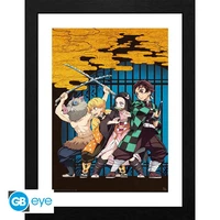 Demon slayer - tirage encadré "key art" (30x40 cm)