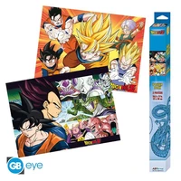 Dragon ball - set 2 posters chibi (52x38 cm) - saiyans