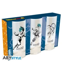 Dragon ball super - set de 3 verres