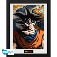 Dragon ball - tirage encadré dbz/"goku" (30x40 cm)