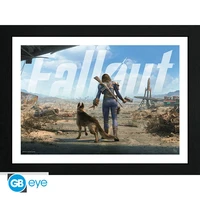 Fallout - tirage encadré "femme seule survivante" (30x40 cm)