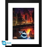 Fire force - tirage encadré "combustion spontanée" (30x40 cm)