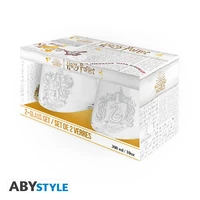 Harry potter - set de 2 verres gryffondor & serpentard