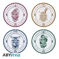 Harry potter - set de 4 assiettes - maisons poudlard