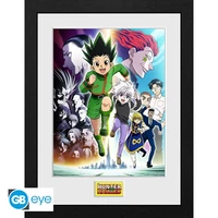 Hunter x hunter - tirage encadré "key art course " (30x40 cm)