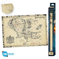 Lord of the rings - poster parchemin - la terre du milieu