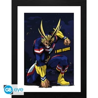 My hero academia - tirage encadré "all might" (30x40 cm)