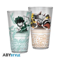 My hero academia - verre xxl - 400 ml - izuku & bakugo