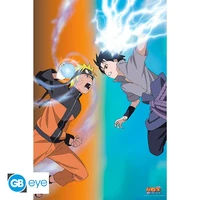 Naruto shippuden - poster maxi (91,5x61 cm) - naruto vs sasuke