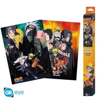 Naruto shippuden - set 2 posters chibi (52x38 cm) - ninjas