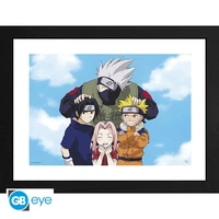 Naruto - tirage encadré "photo équipe 7" (30x40 cm)
