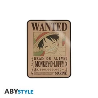 One piece - aimant premium - "wanted luffy"