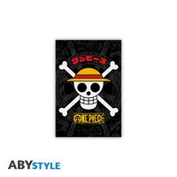 One piece -  aimant standard - chapeau de paille skull