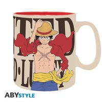 One piece - mug - 460 ml - luffy & wanted