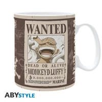 One piece - mug - 460 ml - "luffy wanted"